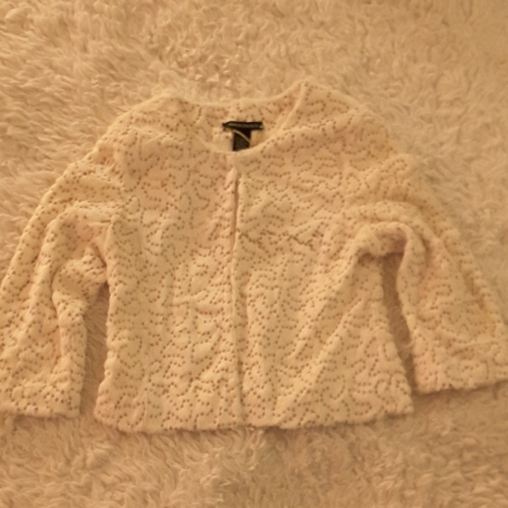 Mason Thomas Jacket in off white faux fur